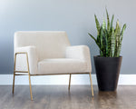 Cybil Lounge Chair - Dove Cream