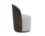 Cavoli Swivel Dining Chair - Mina Light Grey / Meg Ash