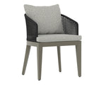 Capri Dining Armchair - Smoke Grey  Copacabana Marble