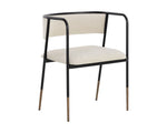 Brenan Dining Armchair - Zenith Alabaster