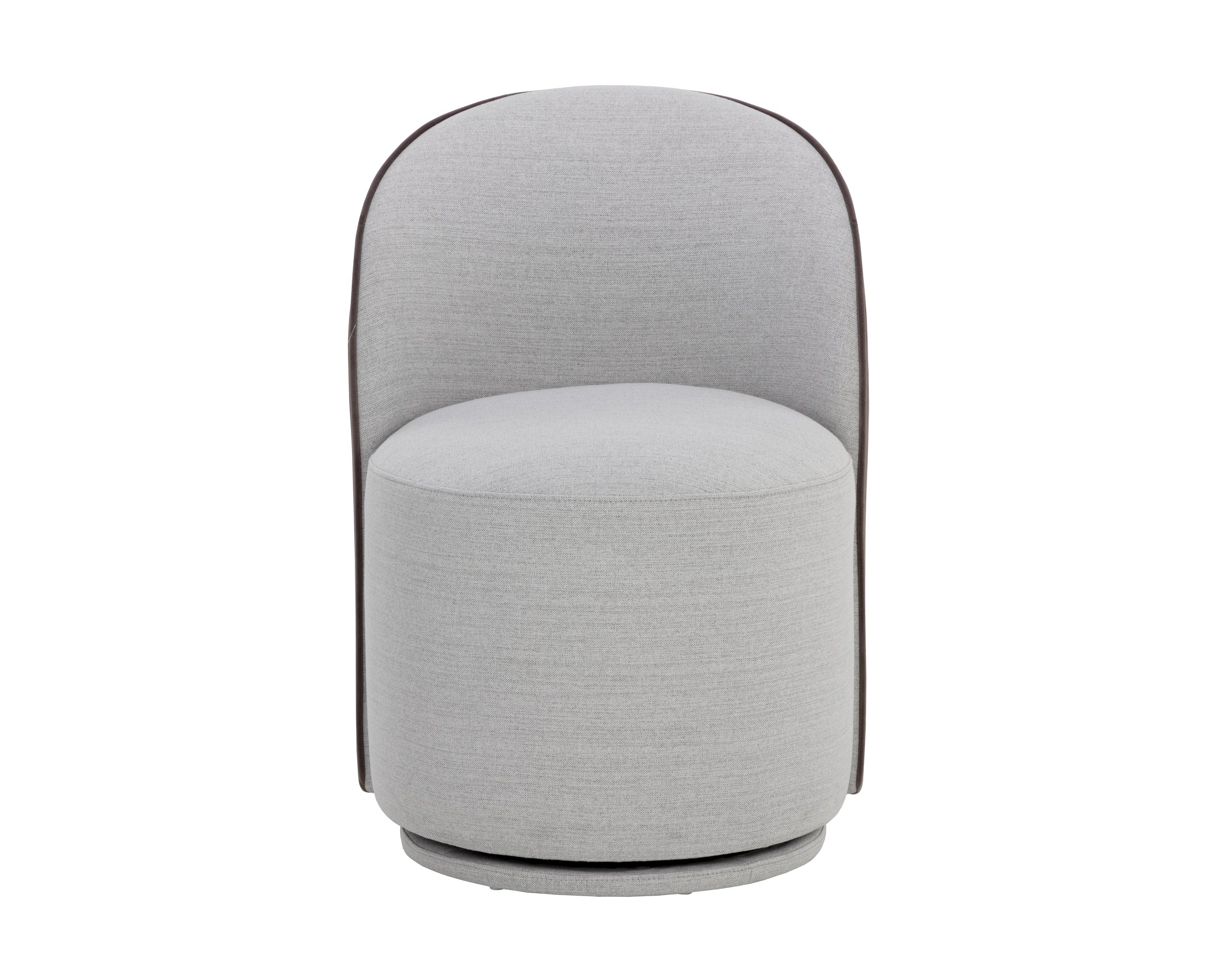 Cavoli Swivel Dining Chair - Mina Light Grey / Meg Ash