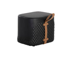 Axio Ottoman - Napa Black / Napa Cognac