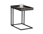 Arden C-Shaped Side Table  Black