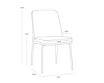 Zeke Dining Chair - Black  Bergen Marmalade