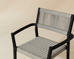 Kavala Stackable Dining Armchair - Charcoal