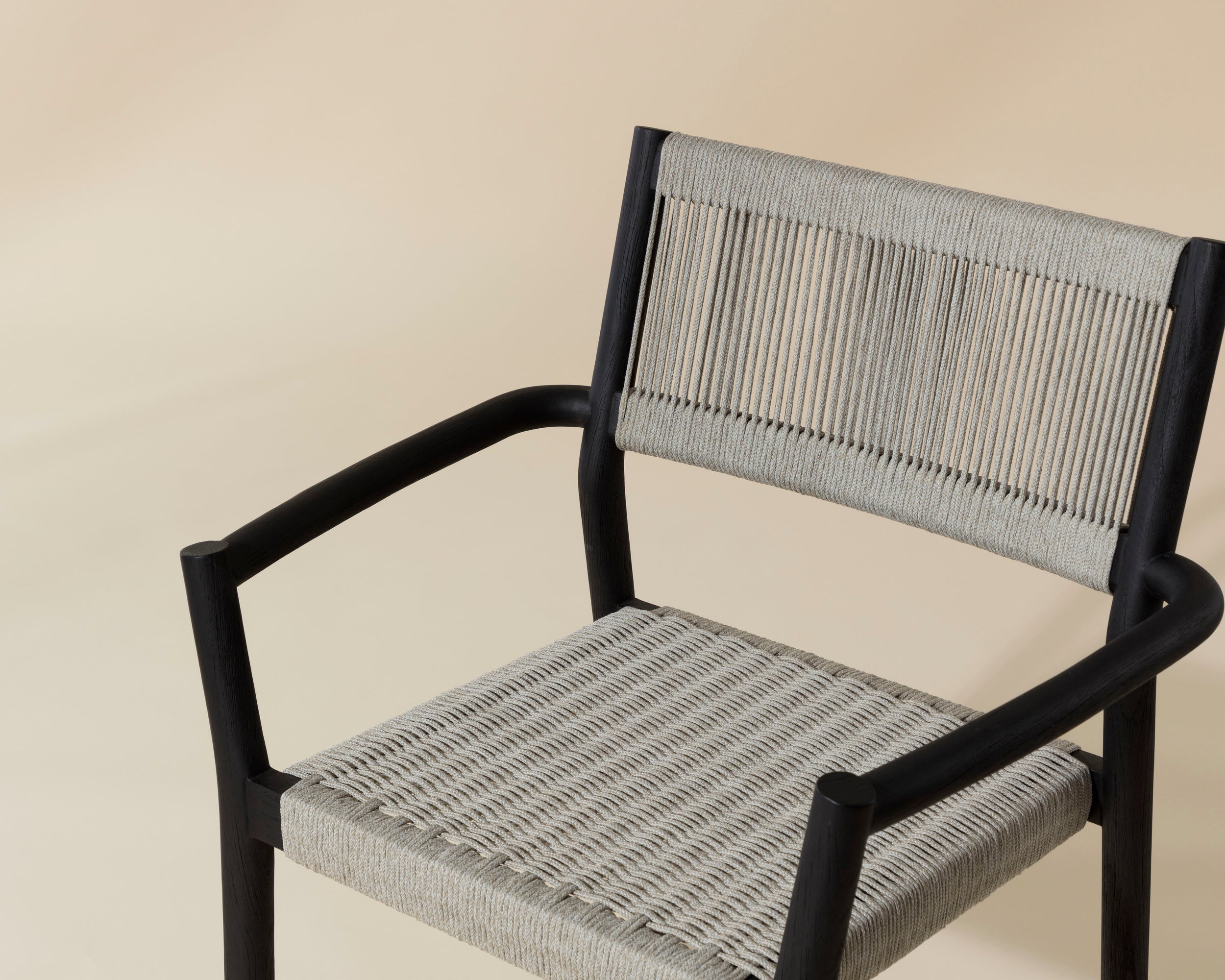 Kavala Stackable Dining Armchair - Charcoal