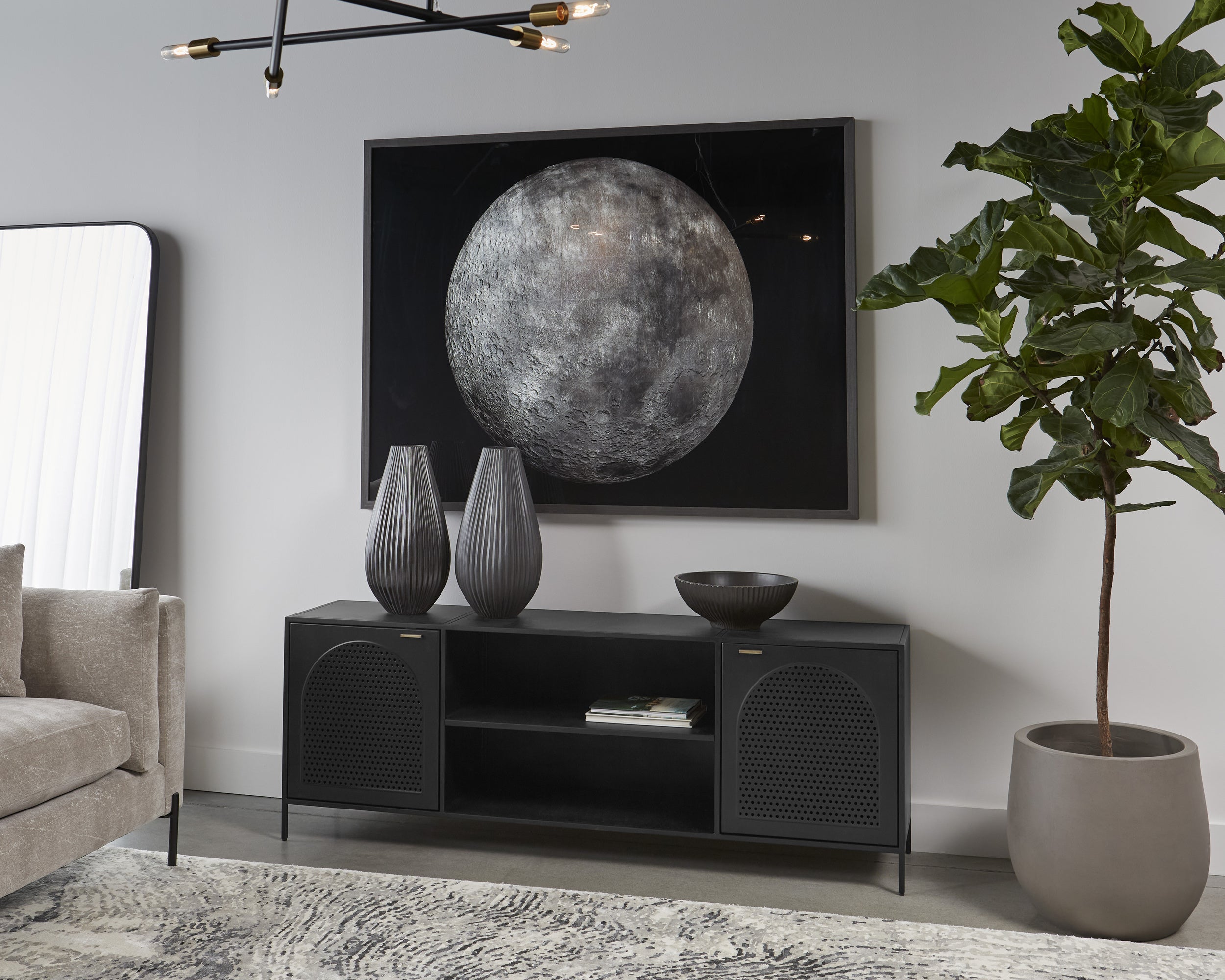 Aziza Media Console And Cabinet -