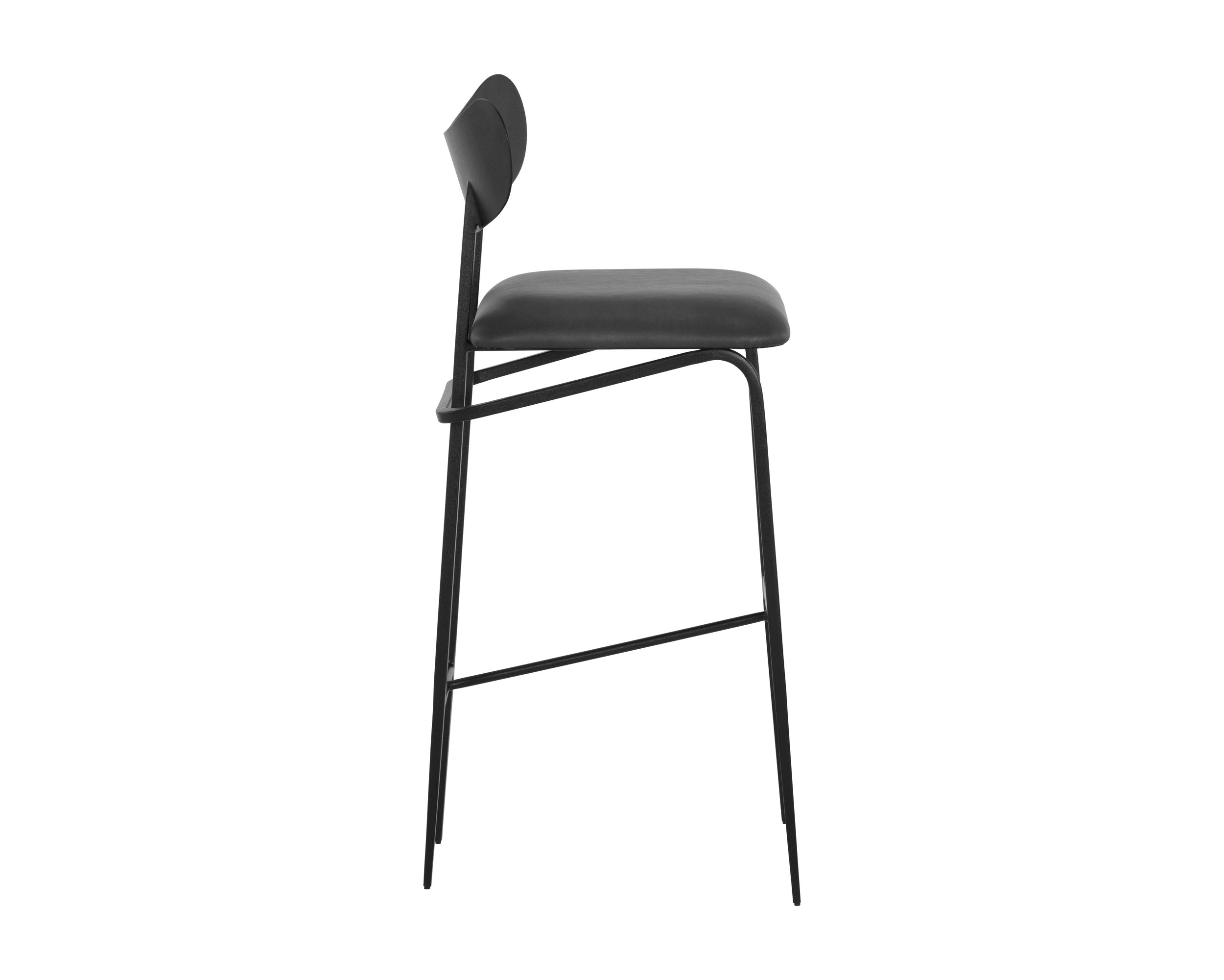 Gibbons Barstool - Black  Bravo Portabella