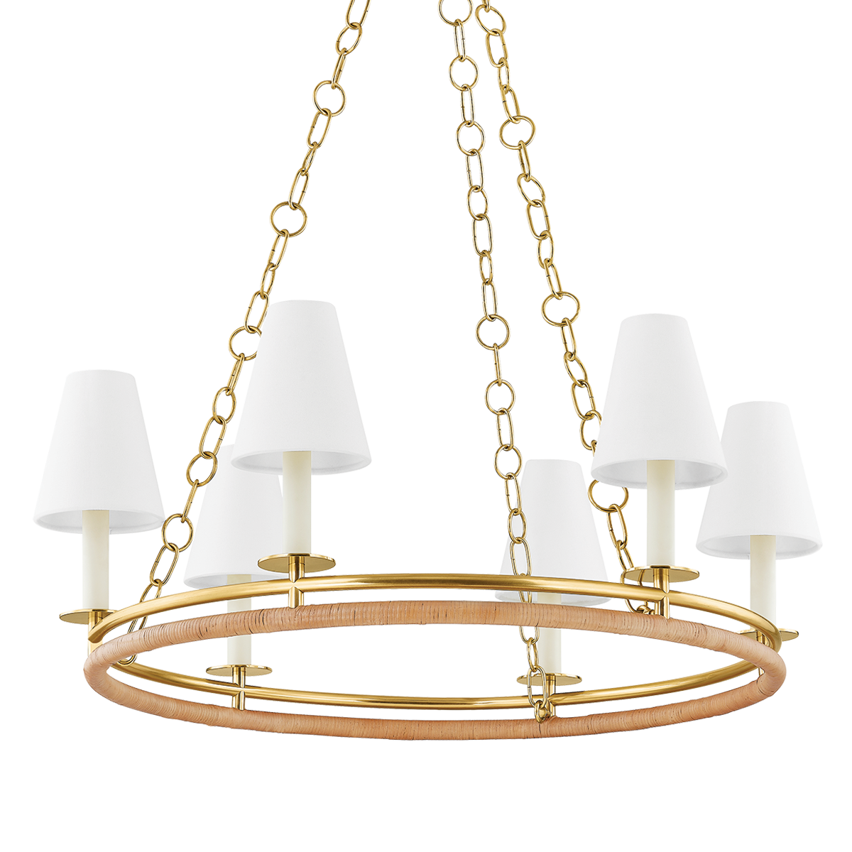 Hudson Valley Lighting Swanton Chandelier-Aged Brass