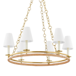 Hudson Valley Lighting Swanton Chandelier-Aged Brass