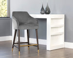 Adelaide Counter Stool - Alisa Dark Grey