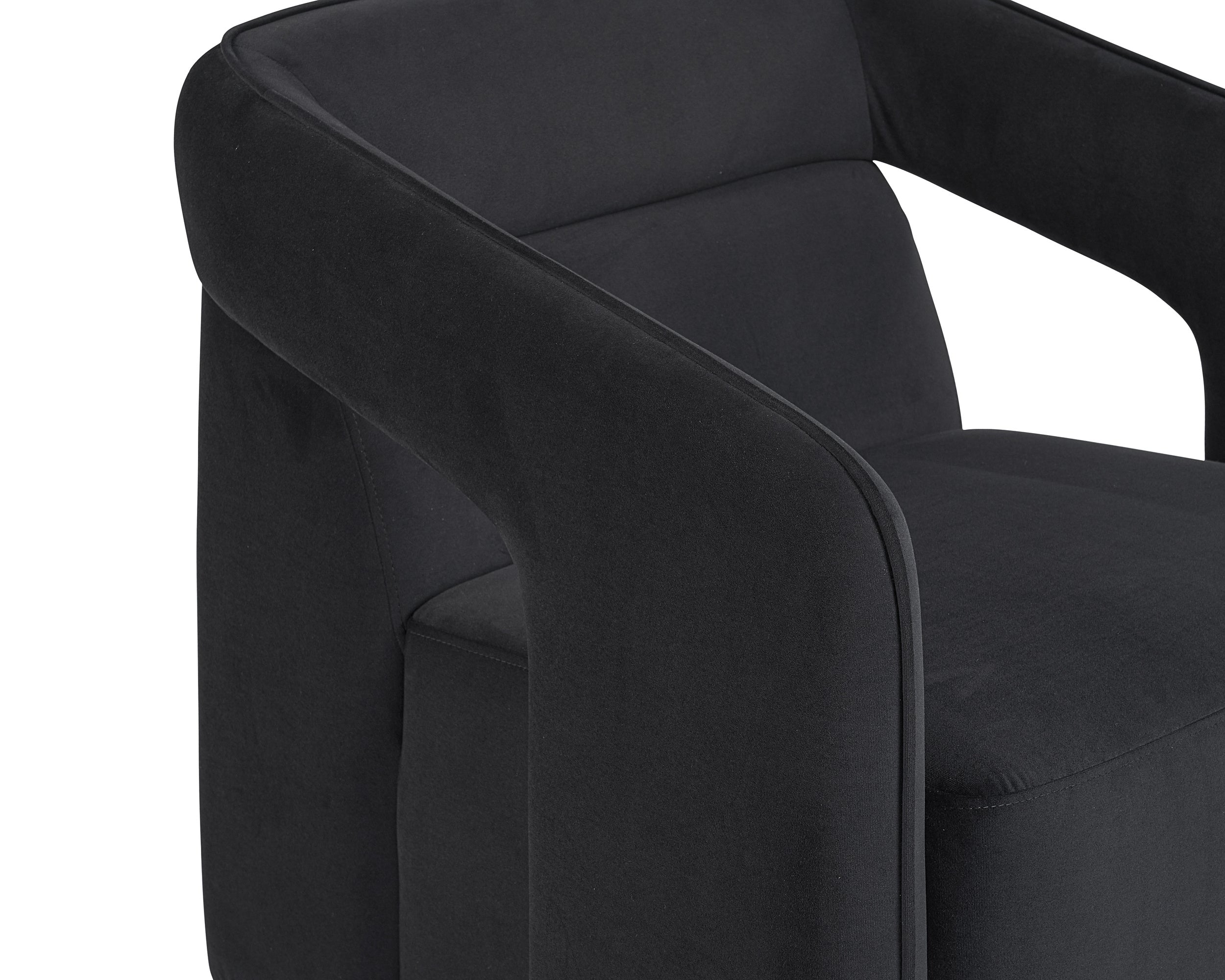 Kendrick Swivel Lounge Chair - Abbington Black