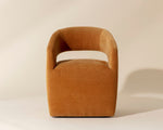 Lloret Wheeled Dining Armchair - Danny Amber