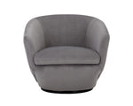 Treviso Swivel Lounge Chair - Antonio Charcoal