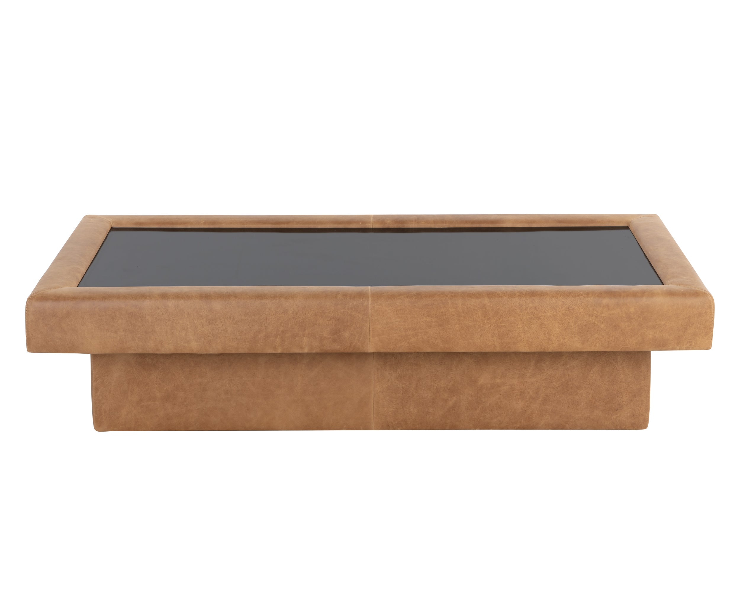 Azelia Coffee Table - Camel Leather