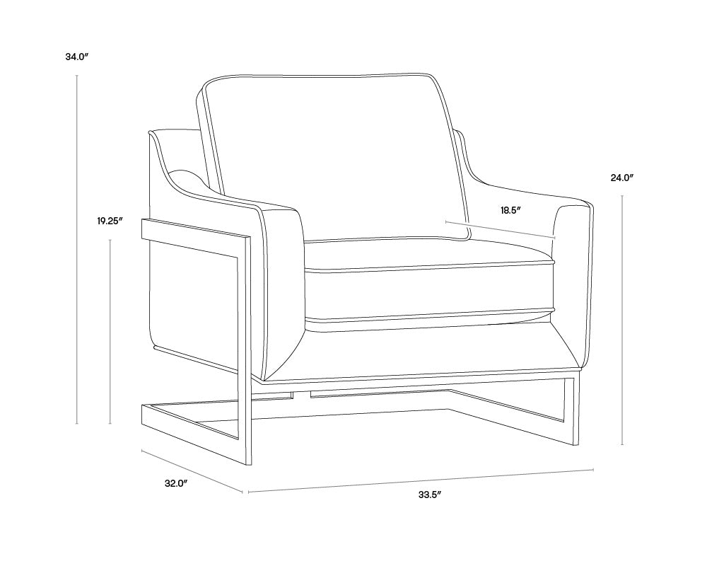 Kalmin Lounge Chair - Piccolo Prosecco