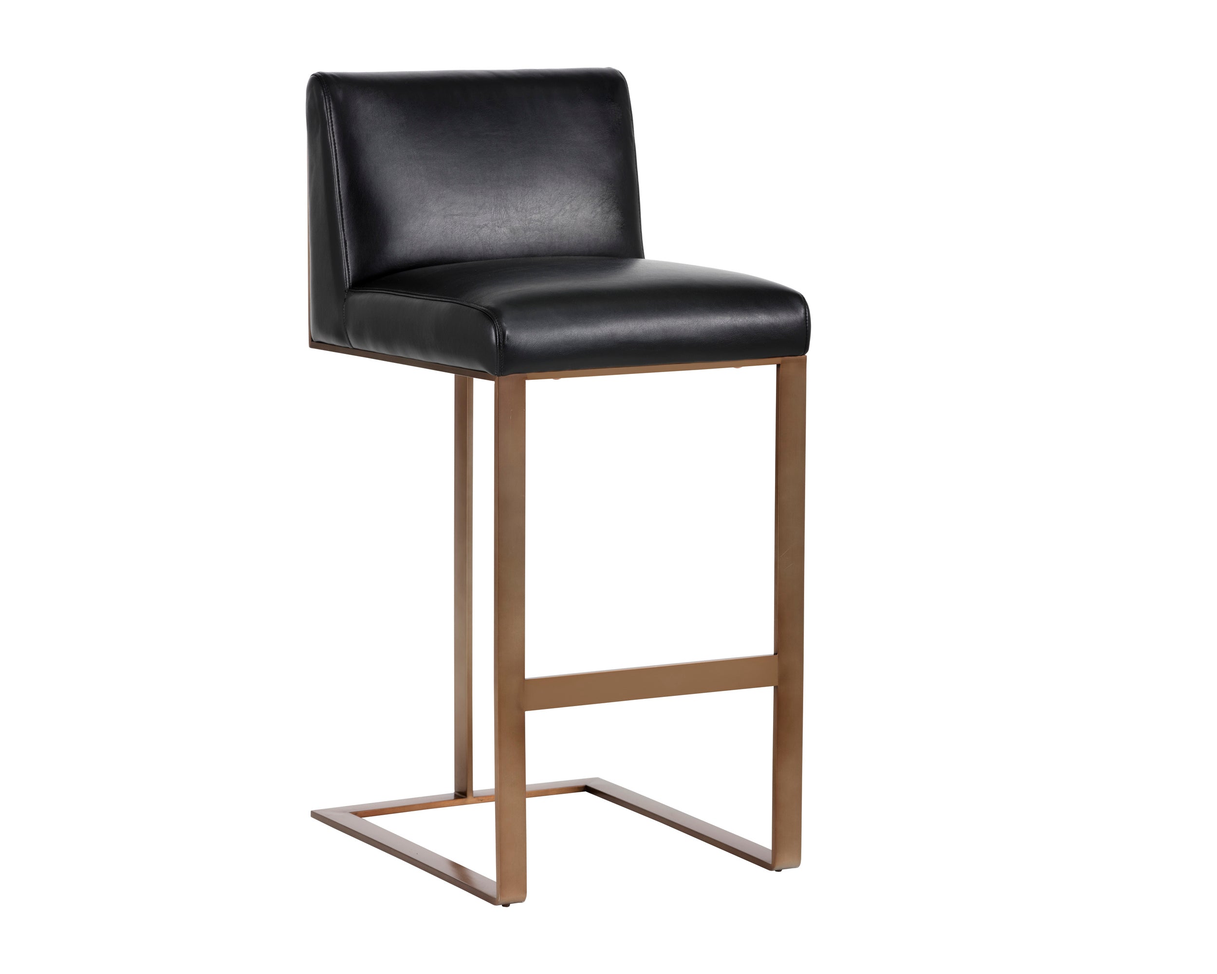 Dean Barstool - Antique Brass  Cantina Black