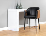 Carter Counter Stool - Napa Black / Napa Cognac