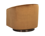 Hazel Swivel Lounge Chair - Dark Bronze  Gold Sky