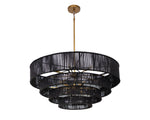 Lumina Chandelier - Black Jute