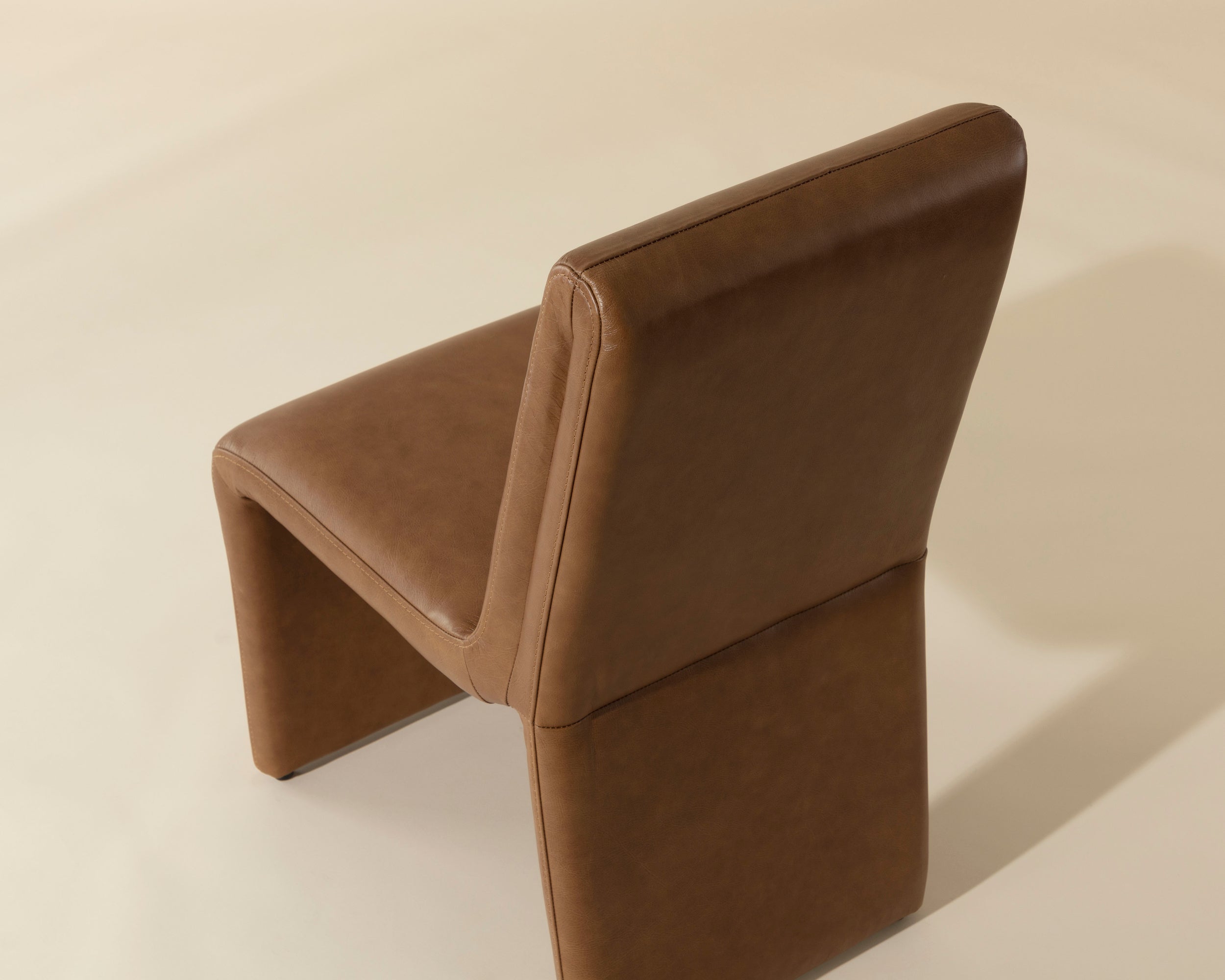 Cascata Dining Chair - Marseille Camel Leather