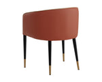 Asher Dining Armchair - Polo Club Toast / Dillon Chili