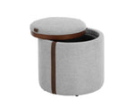 Borelli Storage Ottoman - Belfast Heather Grey / Autumn Chestnut