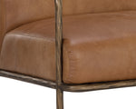 Lathan Lounge Chair - Tan Leather