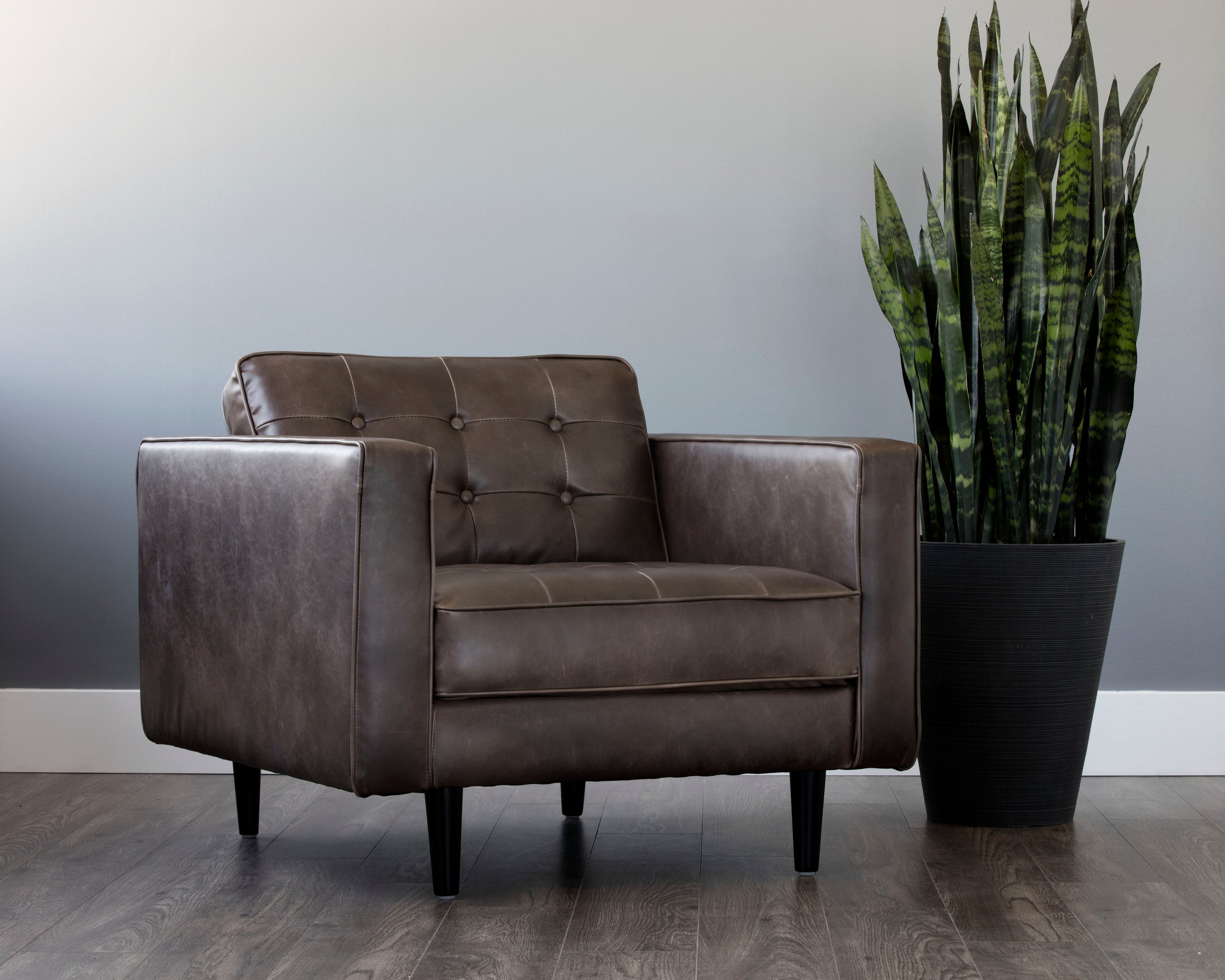 Donnie Armchair - Havana Dark Brown