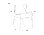 Gianni Dining Chair - Dillon Stratus / Dillon Black