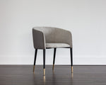 Asher Dining Armchair - Flint Grey / Napa Taupe