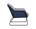 Watts Lounge Chair - Black  Polo Club Stone / Bravo Admiral