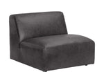 Watson Modular - Armless Chair  Marseille Black Leather