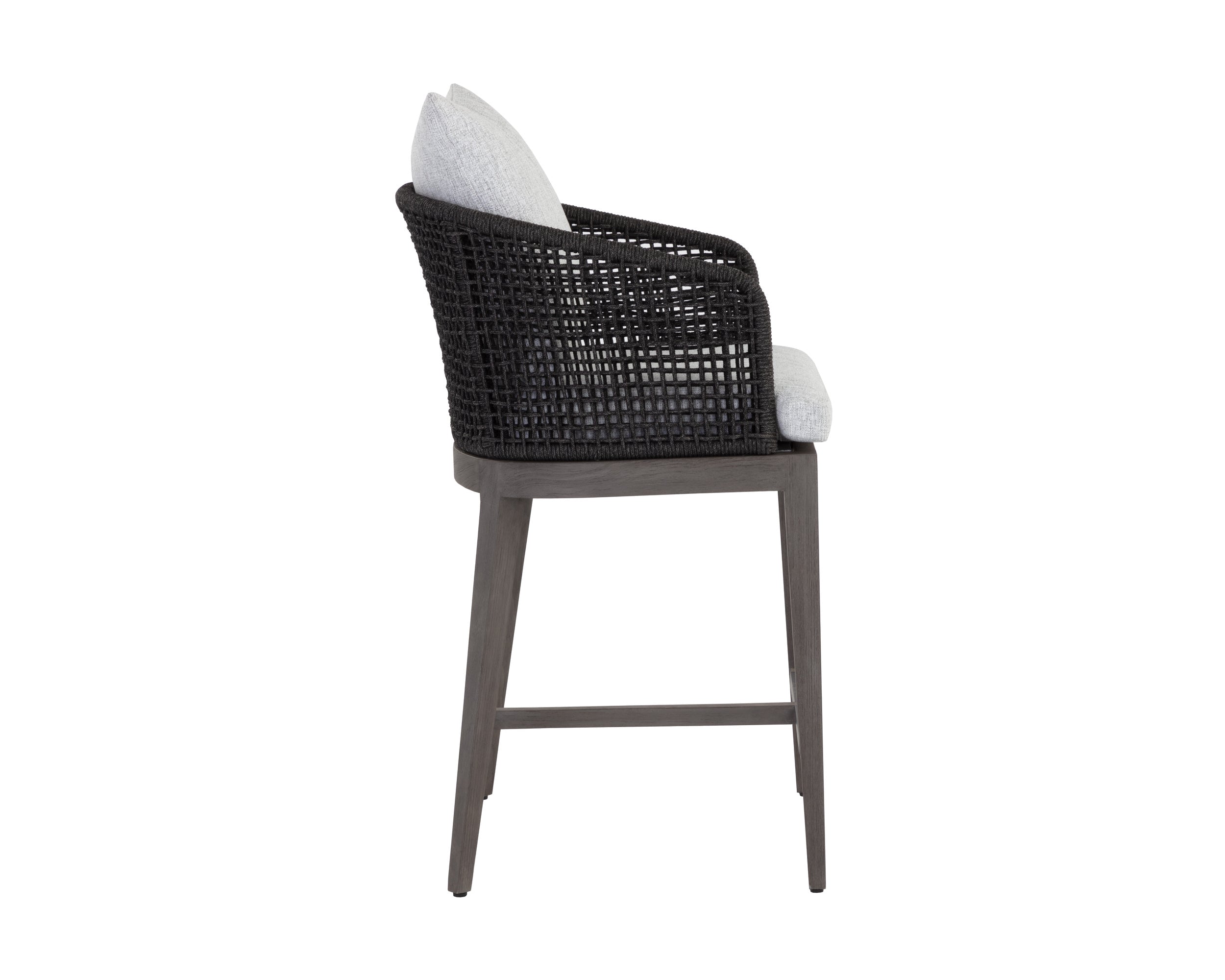 Capri Counter Stool - Smoke Grey  Copacabana Marble