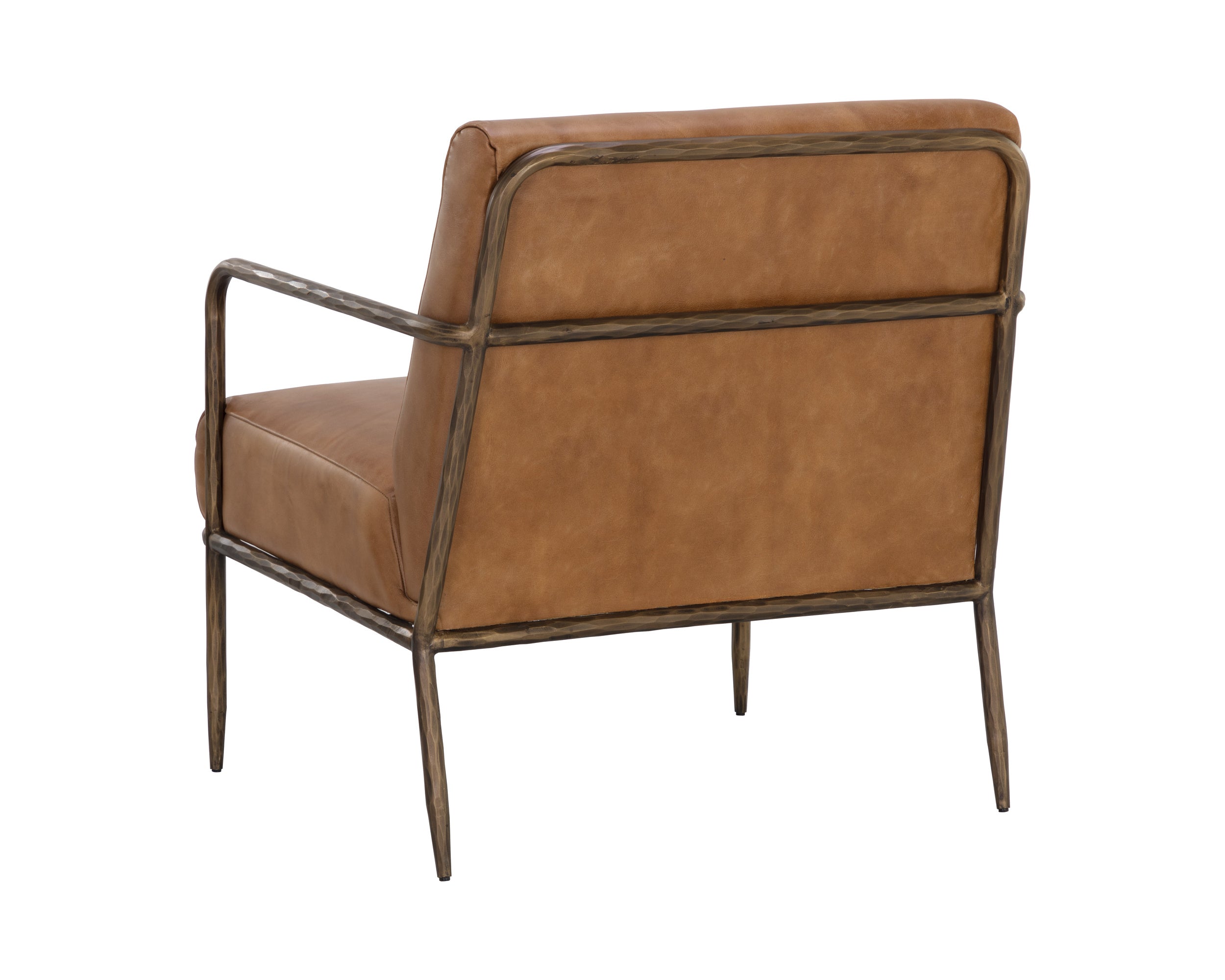 Lathan Lounge Chair - Tan Leather