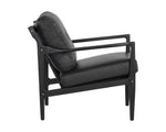 Gilmore Lounge Chair - Black  Black Leather