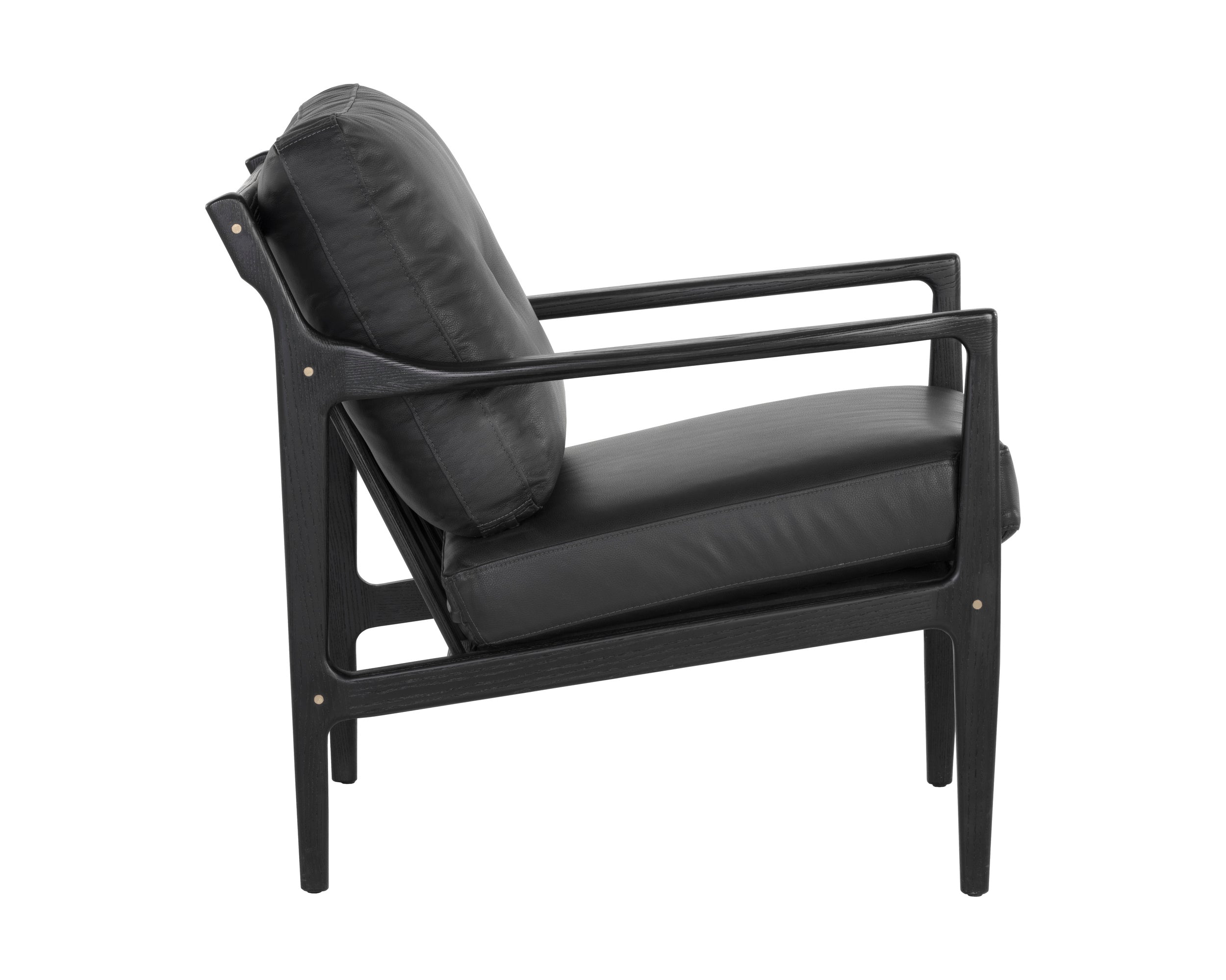 Gilmore Lounge Chair - Black  Black Leather