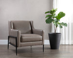 Talula Lounge Chair - Alpine Grey Leather