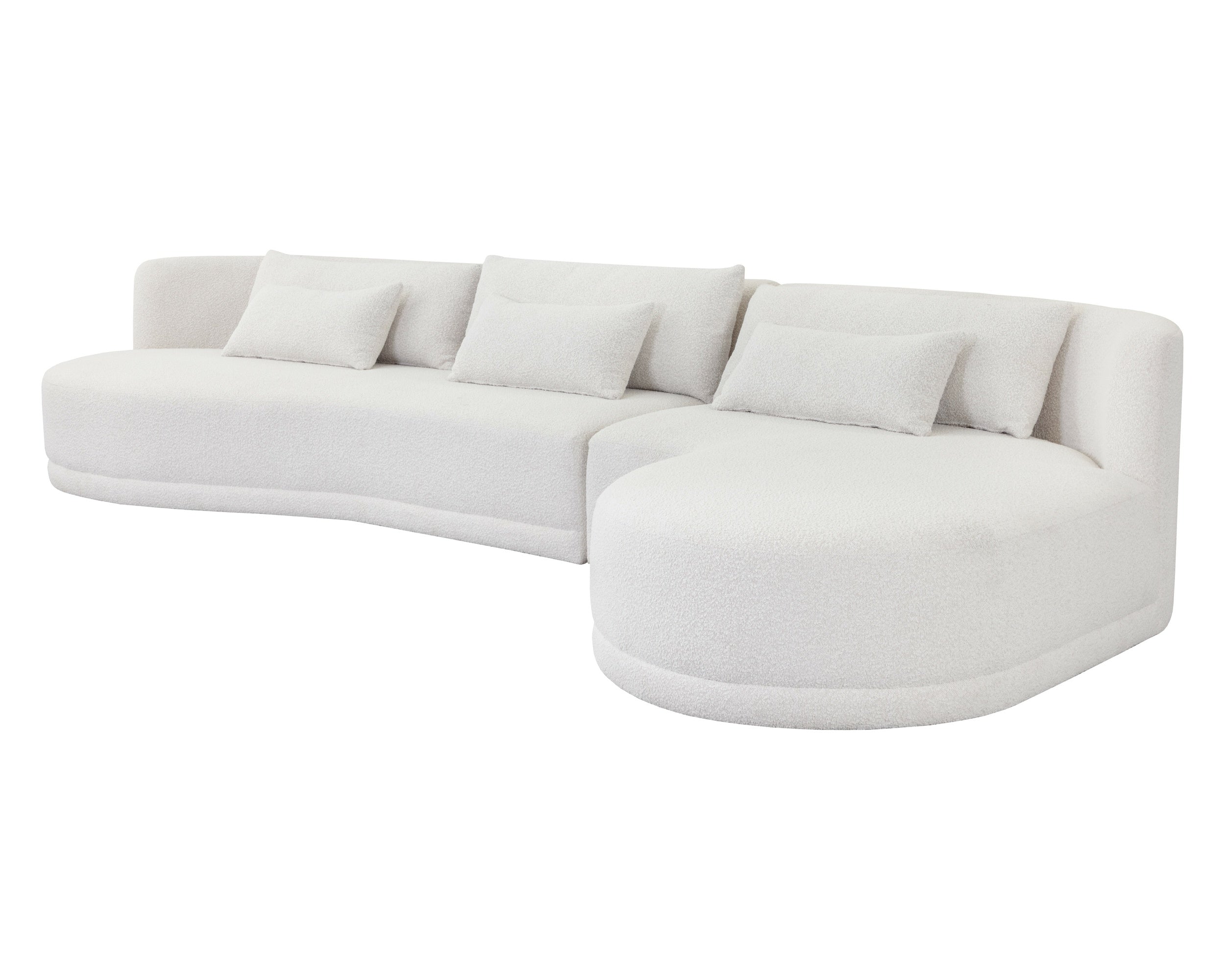 Laken Sofa Chaise - Raf  Copenhagen White