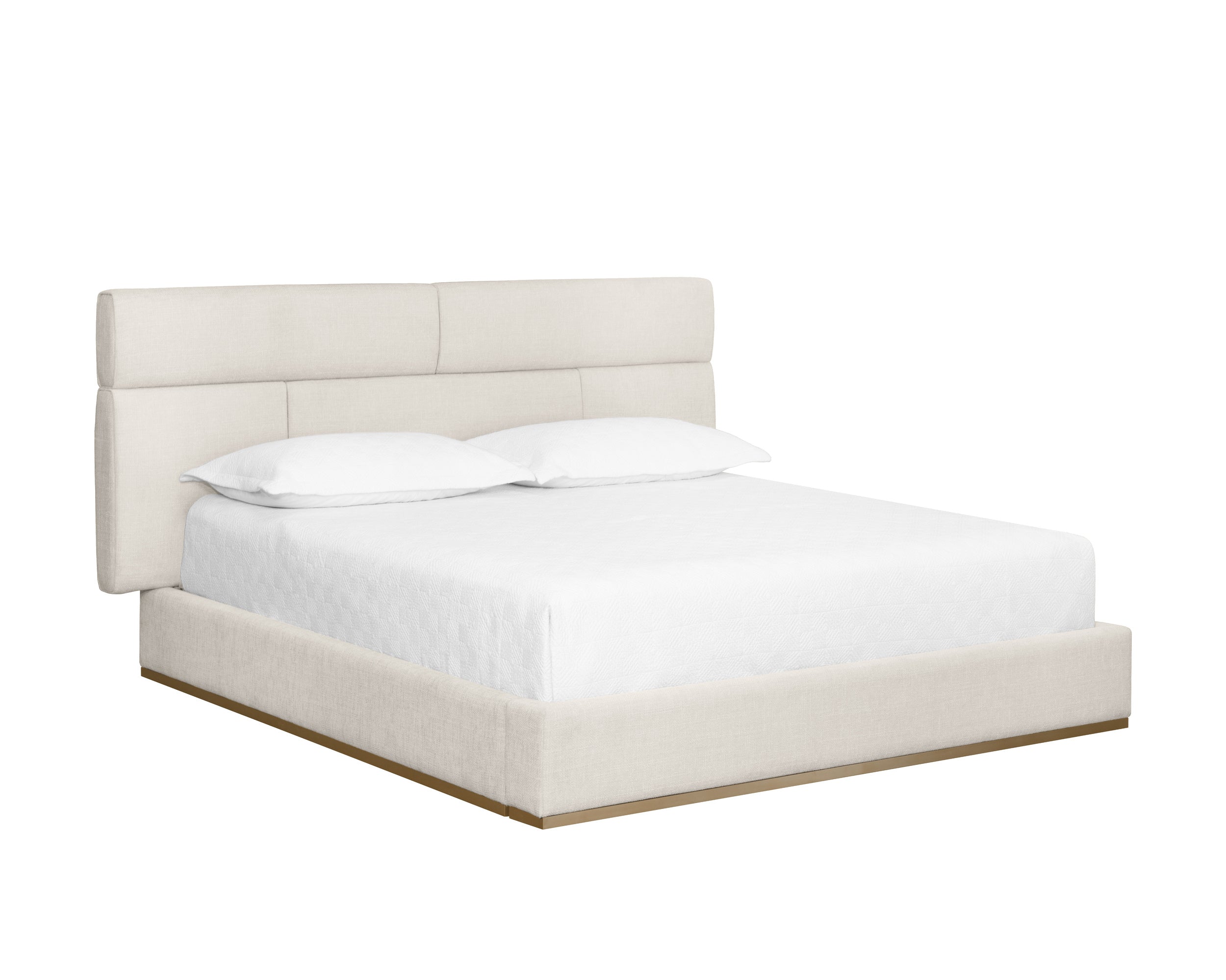 Beckham Bed - King  Chacha Cream