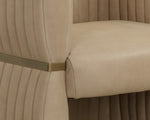 Tryor Lounge Chair - Sahara Sand Leather