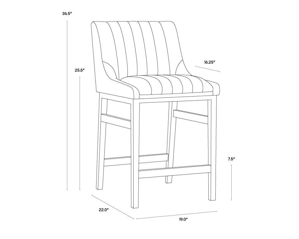 Halden Counter Stool - Bravo Metal