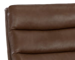 Keller Swivel Lounge Chair - Missouri Mahogany Leather