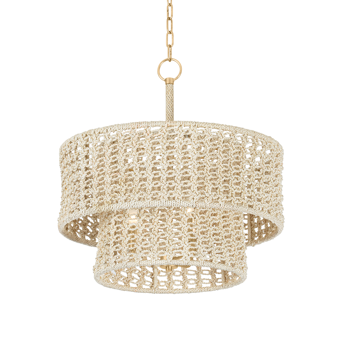 Hudson Valley Lighting Yorkhill Pendant-Vintage Gold Leaf