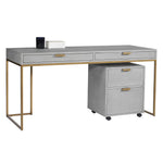 Jiro Desk - Grey Shagreen