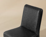 Cascata Dining Chair - Marseille Black Leather