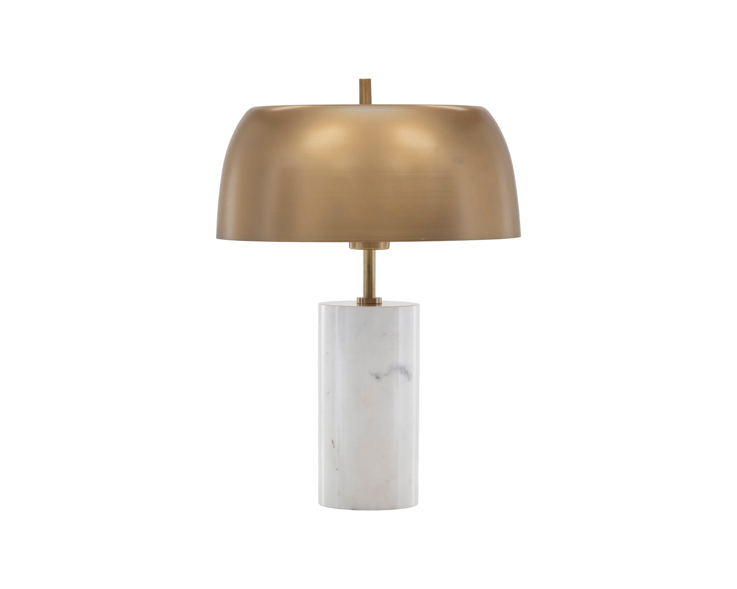 Aludra Table Lamp - White Marble  Gold