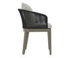 Capri Dining Armchair - Smoke Grey  Copacabana Marble