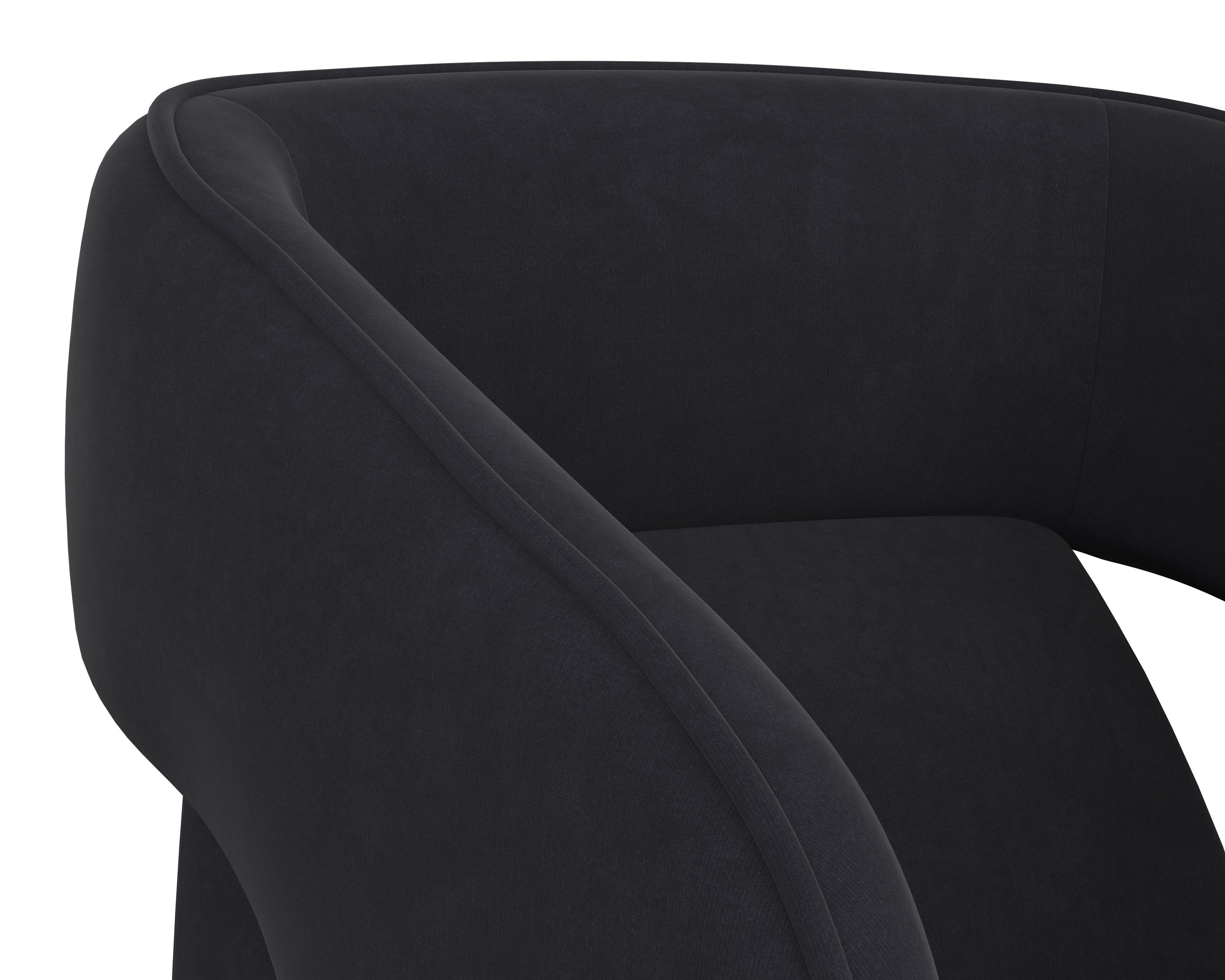 Kendrick Wheeled Dining Armchair - Abbington Black