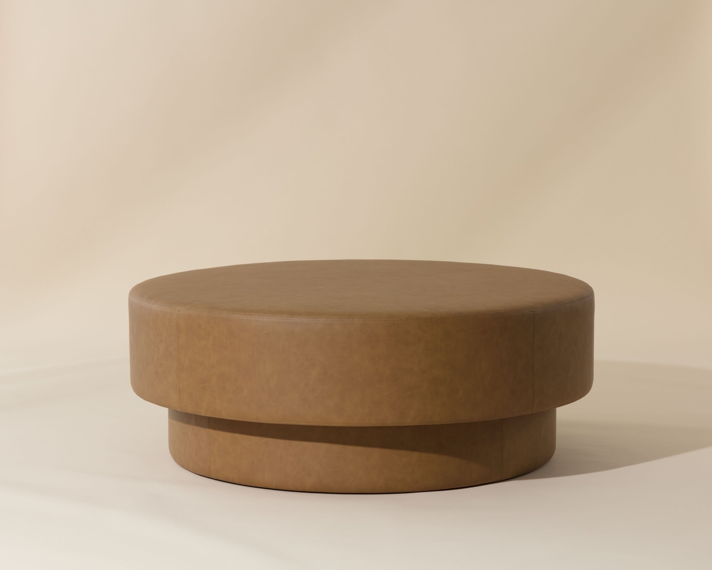 Arlo Ottoman - Milliken Cognac